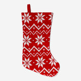 STOCKING KNITTED SNOWFLAKE