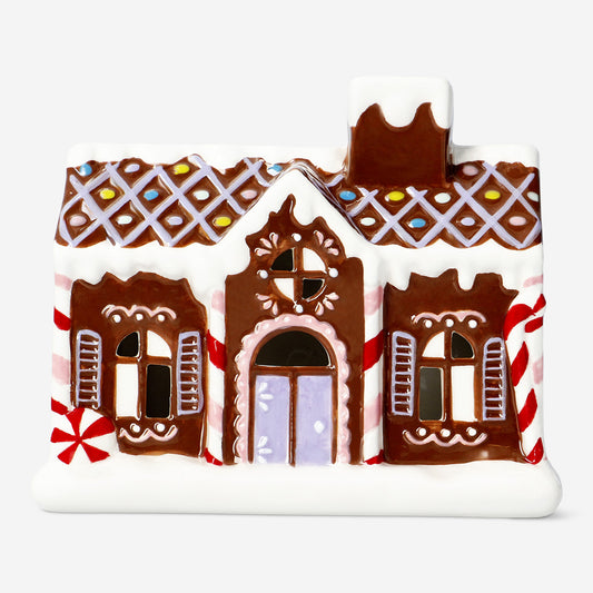 LED GINGERBREAD HOUSE CERAMIC