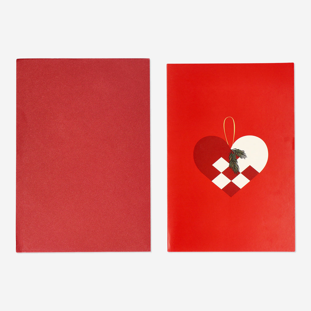 CARD W ENVELOPE XMAS HEART