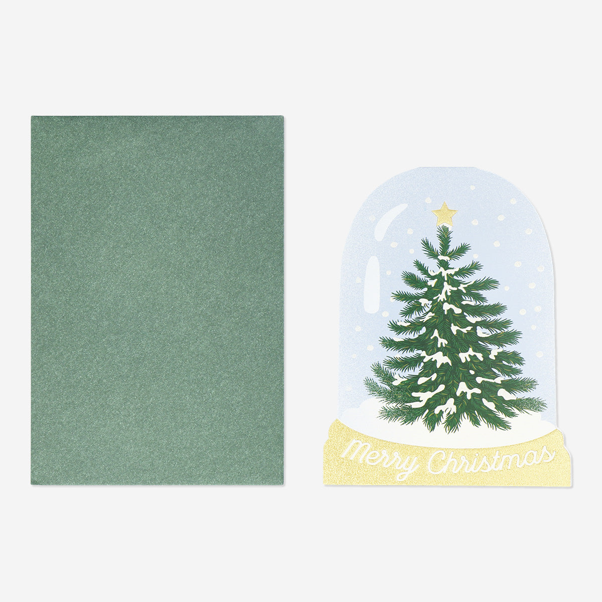 CARD W ENVELOPE XMAS SNOWGLOBE