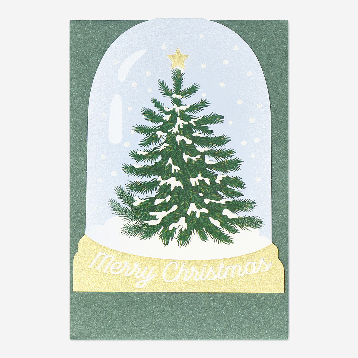 CARD W ENVELOPE XMAS SNOWGLOBE