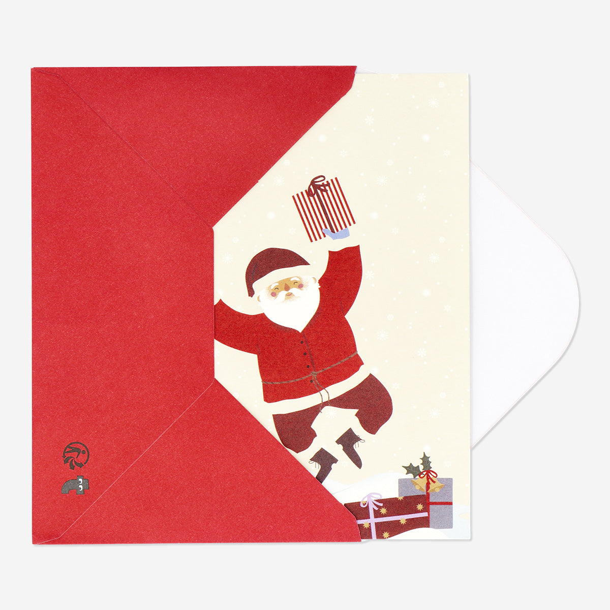 CARD W ENVELOPE XMAS SANTA