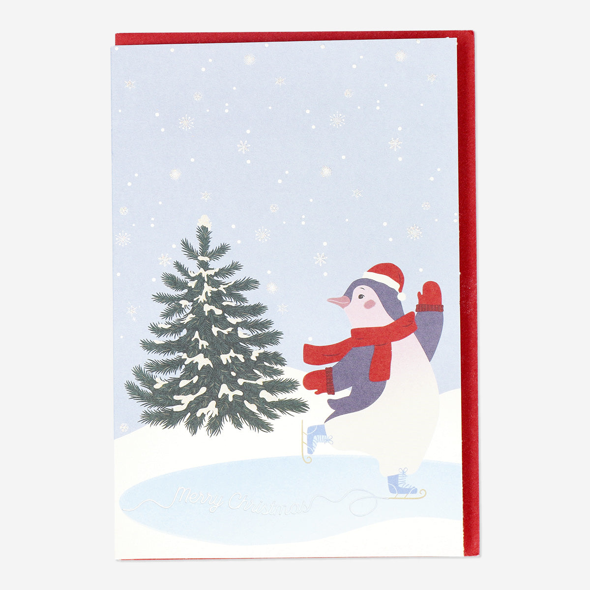 CARD W ENVELOPE XMAS PENGUINS