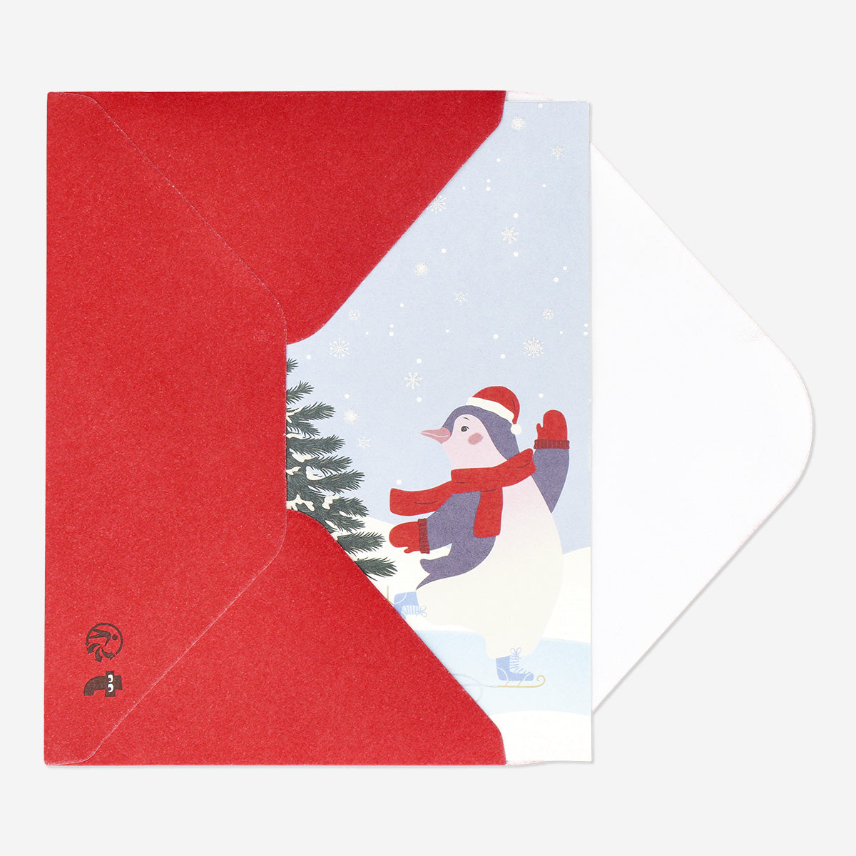 CARD W ENVELOPE XMAS PENGUINS