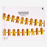 GARLAND PAPER GINGERBREAD MAN 3M