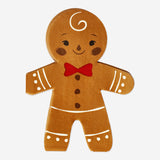 NAPKINS SHAPED GINGERBREAD MAN 16 PCS