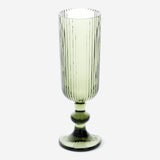 GLASS WINE LONG SHAPE COLORED GLASS GREEN