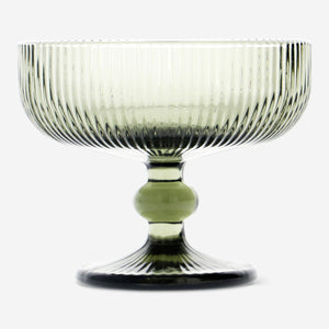 DESSERT BOWL COLORED GLASS GREEN