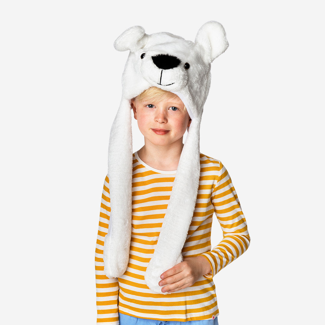  HAT AS POLAR BEAR WITH MOVING EARS