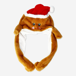  HAT AS GINGERBREAD WITH MOVING HANDS