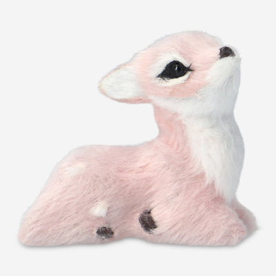 FIGURINE DEER XMALL LAYING DOWN PINK