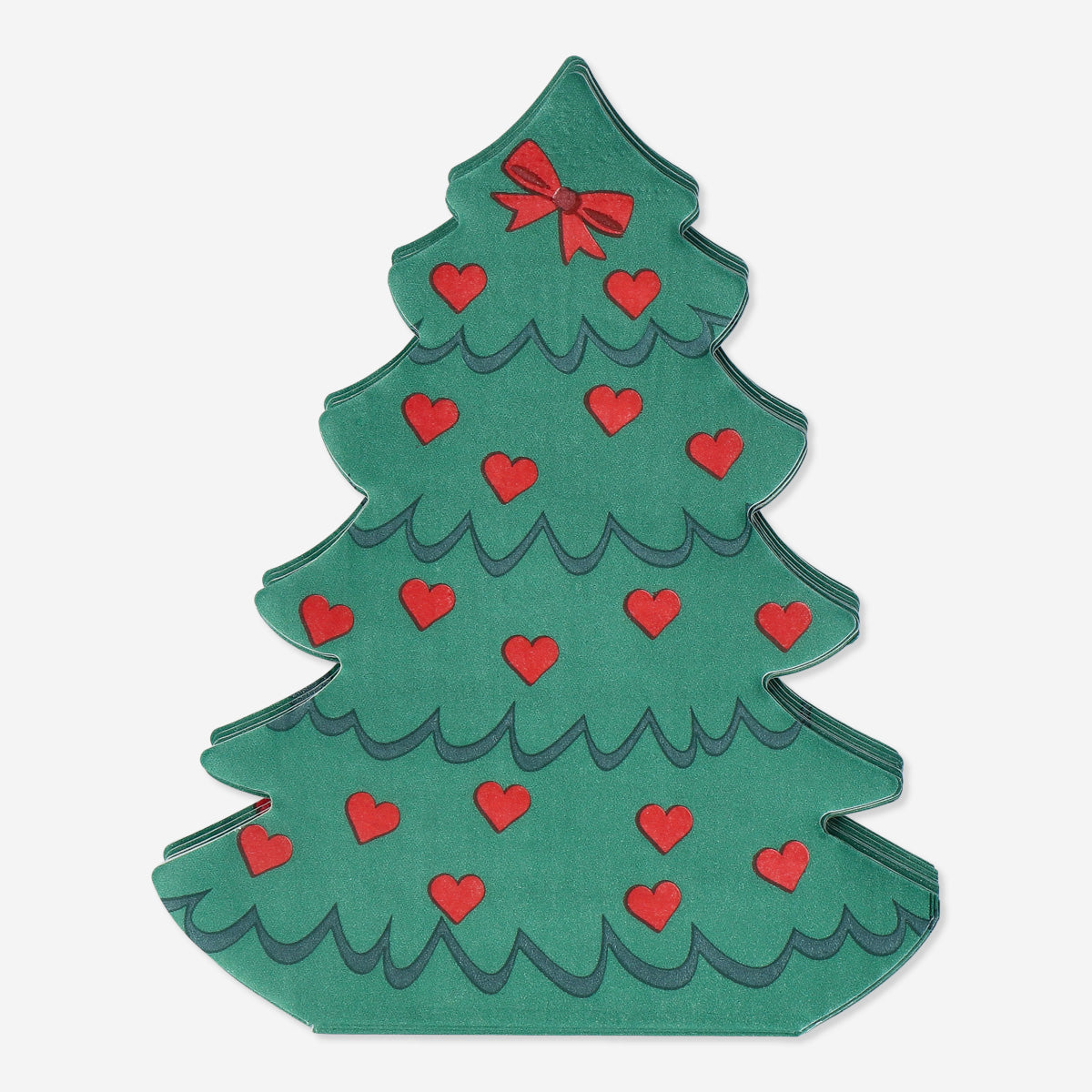 NAPKIN SHAPED CHRISTMAS TREE 16 PCS