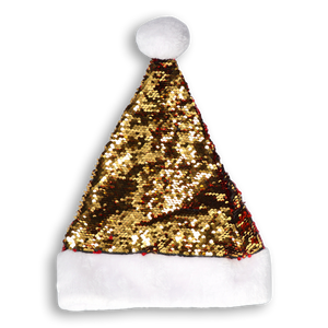 HAT SANTA SEQUINS RED/GOLD