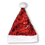 HAT SANTA SEQUINS RED/GOLD