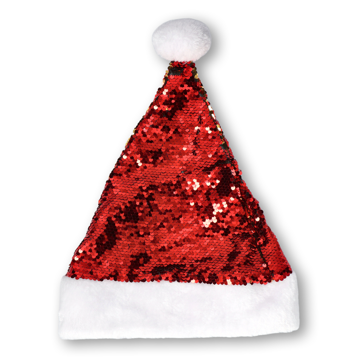 HAT SANTA SEQUINS RED/GOLD