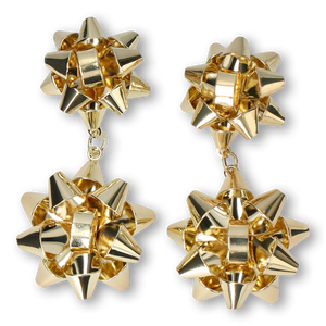 EARRINGS GOLD CHRISTMAS STAR