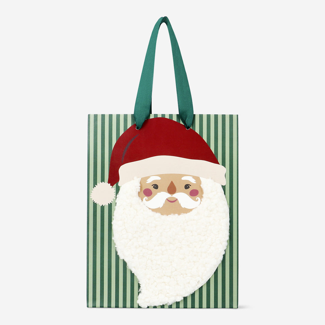 GIFT BAG W SANTA BEARD