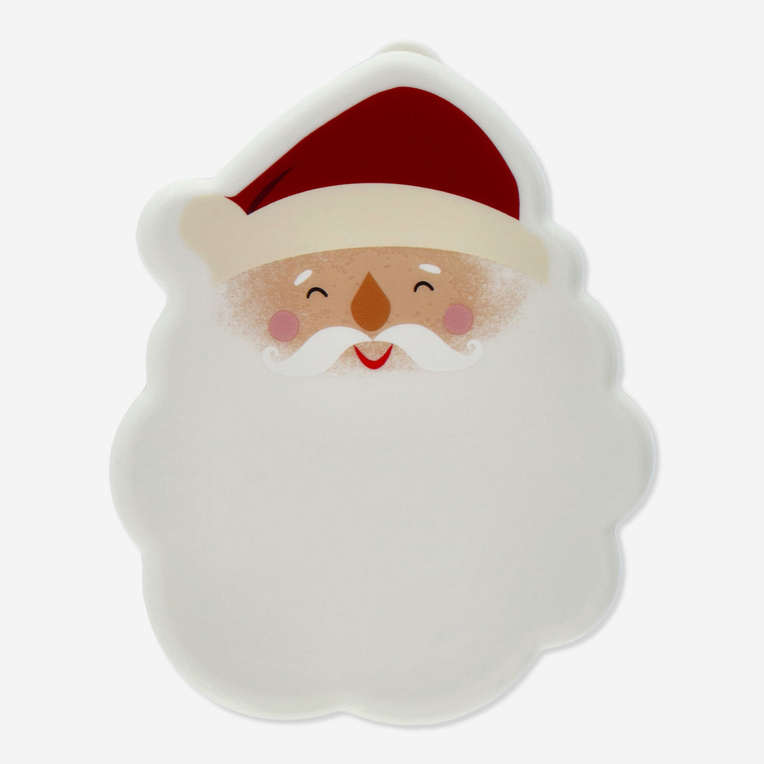 BOX SNACK SMALL RED W SANTA FACE 11.2X8.9X4.8CM