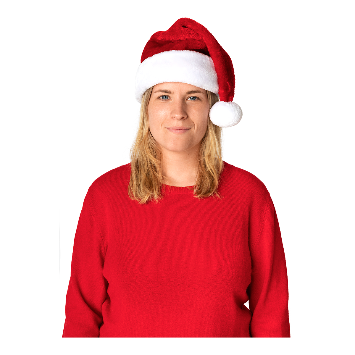 HAT SANTA VELOUR RED