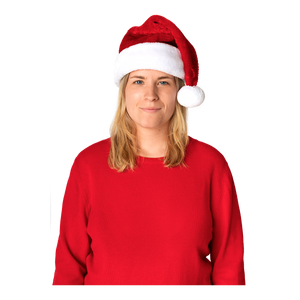 HAT SANTA VELOUR RED