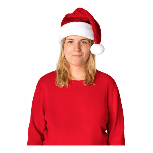 HAT SANTA VELOUR RED