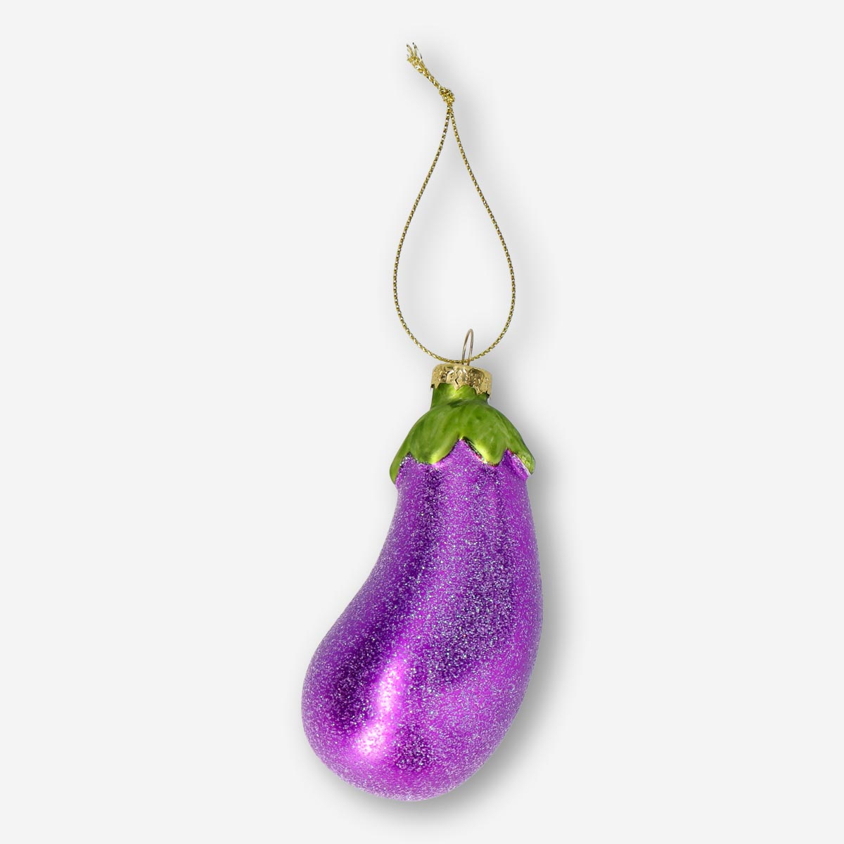 BAUBLE AUBERGINE GLASS