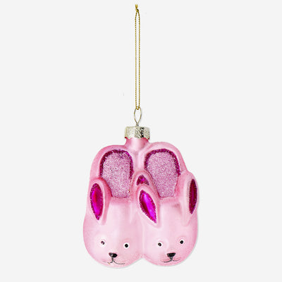 BAUBLE PINK BUNNY SLIPPERS