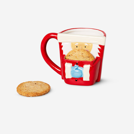 MUG WITH COOKIE SHELF SANTA