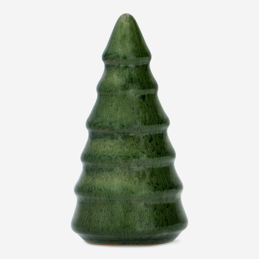 CHRISTMAS TREE CERAMIC LIGHT GREEN H.9,8 CM