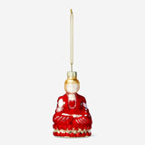 BAUBLE BUDDHA GOLD RED