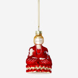 BAUBLE BUDDHA GOLD RED