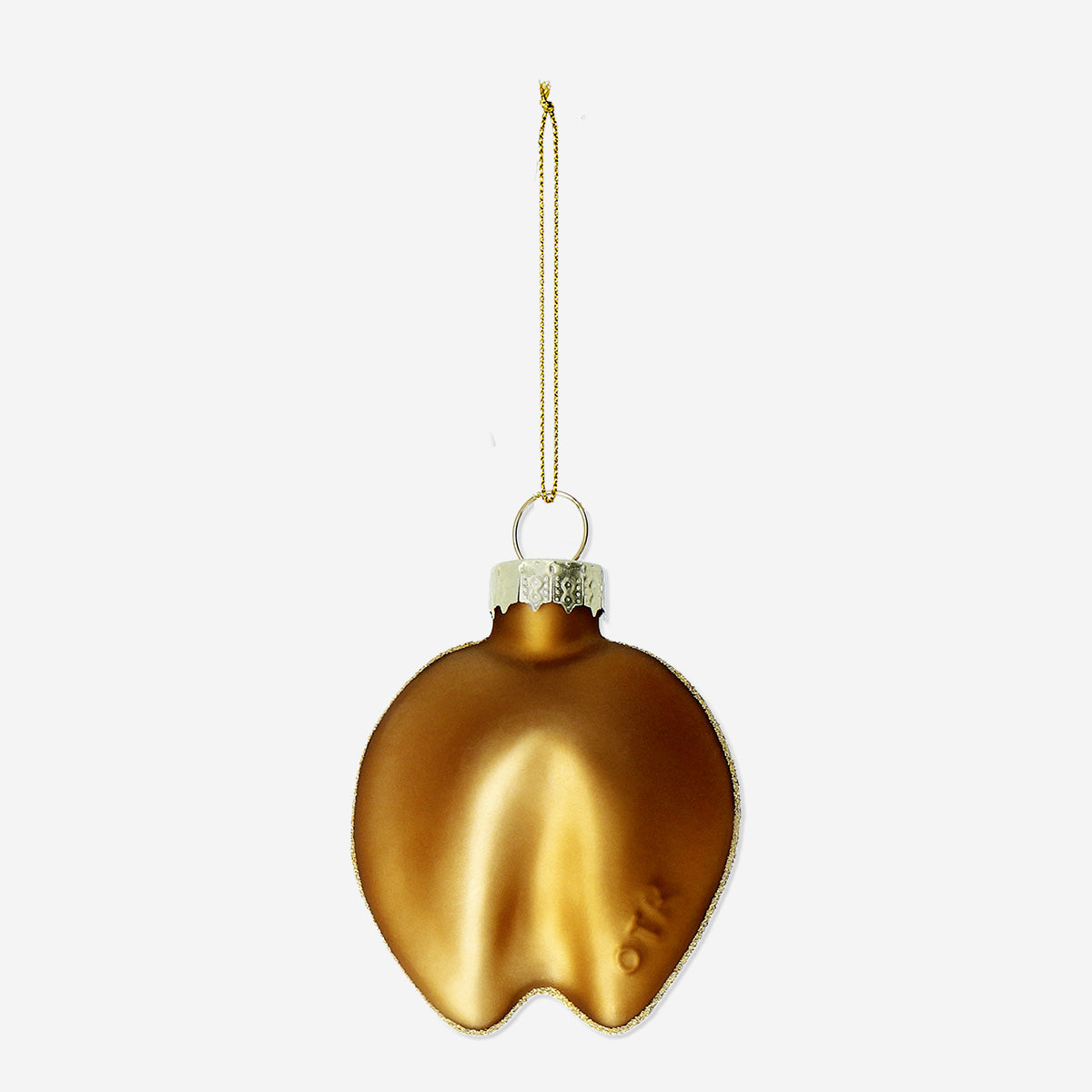 BAUBLE FORTUNE COOKIE GOLD