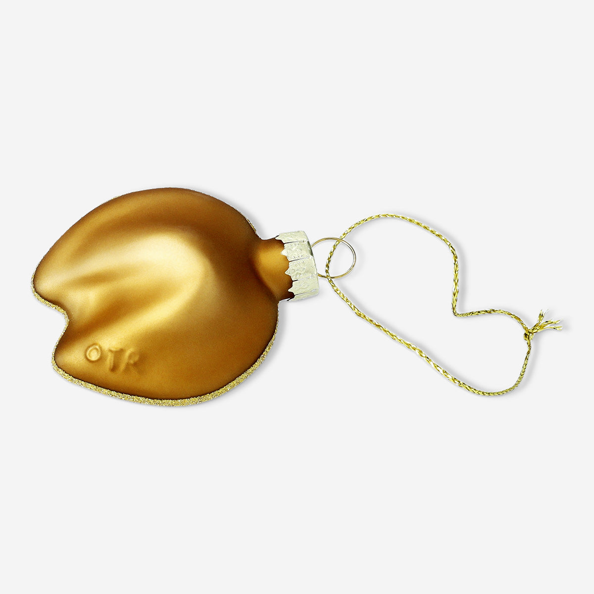 BAUBLE FORTUNE COOKIE GOLD