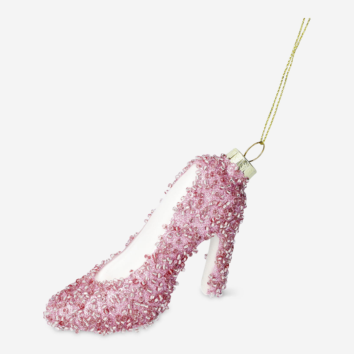 BAUBLE HIGH HEEL W. GLASS PEARLS