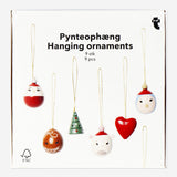 CHRISTMAS ORNAMENTS WOOD 9 PCS/SET