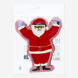 NAPKIN SHAPED SANTA 16 PCS