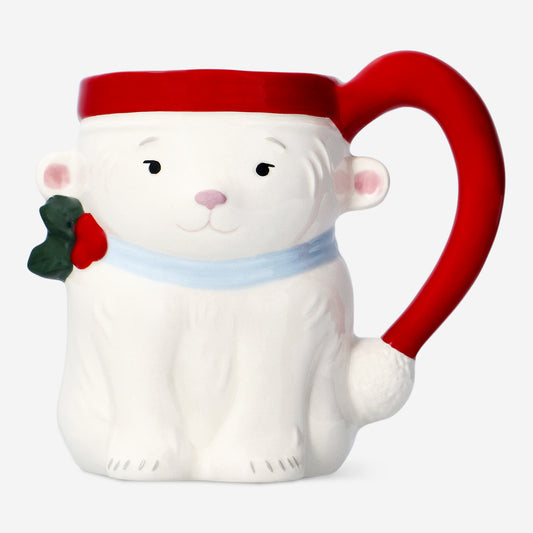 MUG WITH HANDLE POLARBEAR SHAPE