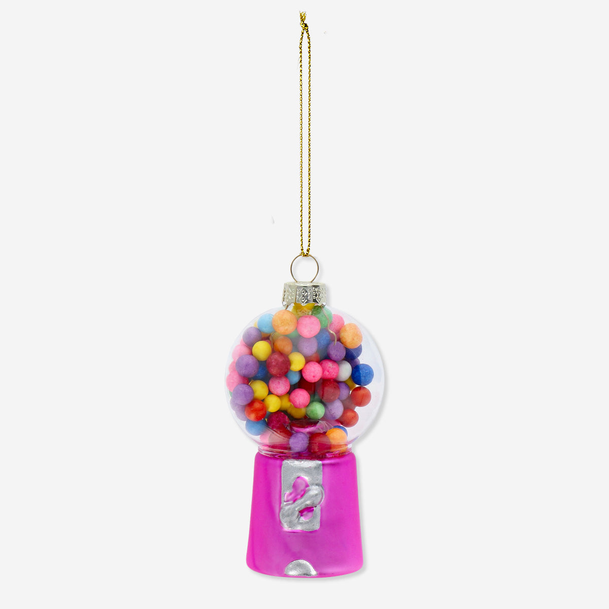 BAUBLE GUM MACHINE PINK GLASS