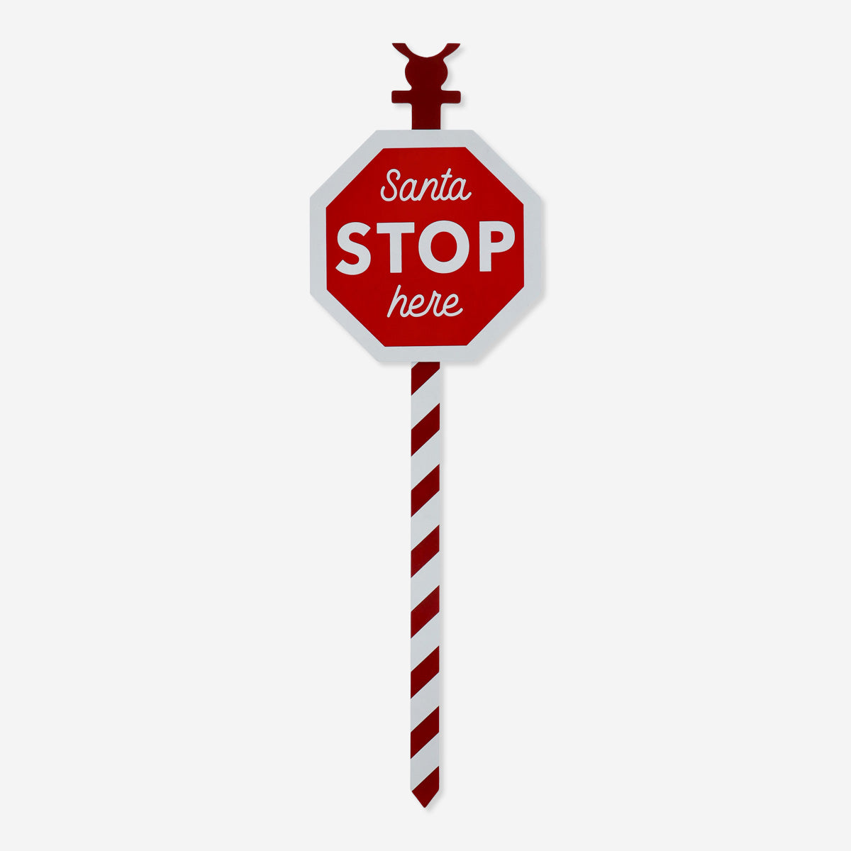 SIGN OUTDOOR SANTA STOP HERE