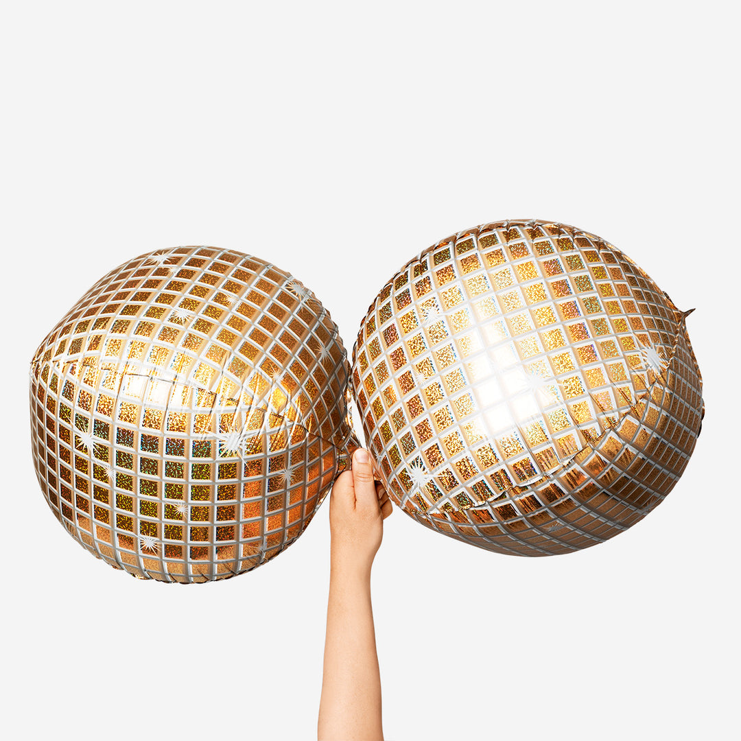 BALLOON FOIL DISCO BALL 3 PCS