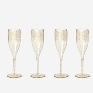 CHAMPAGNE GLASSES REUSABLE 4 PCS