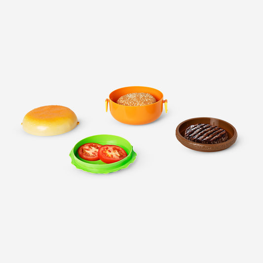 LUNCH BOX FOR BURGER IN BURGER SHAPE