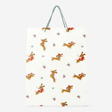 BAG SHOP DOG PATTERN 33 x 25 x 11 CM