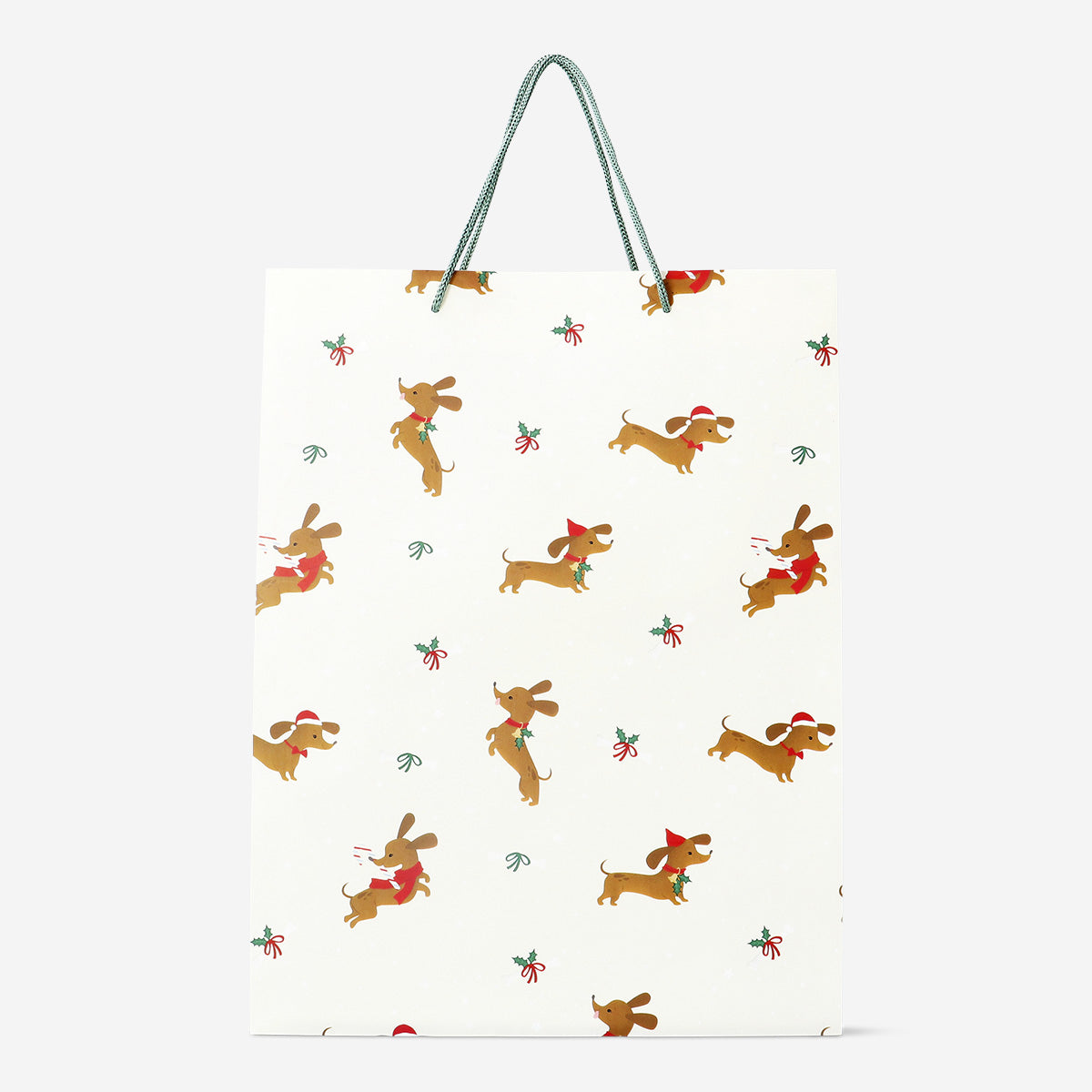 BAG SHOP DOG PATTERN 33 x 25 x 11 CM