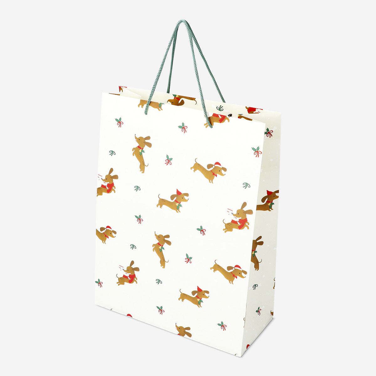 BAG SHOP DOG PATTERN 33 x 25 x 11 CM