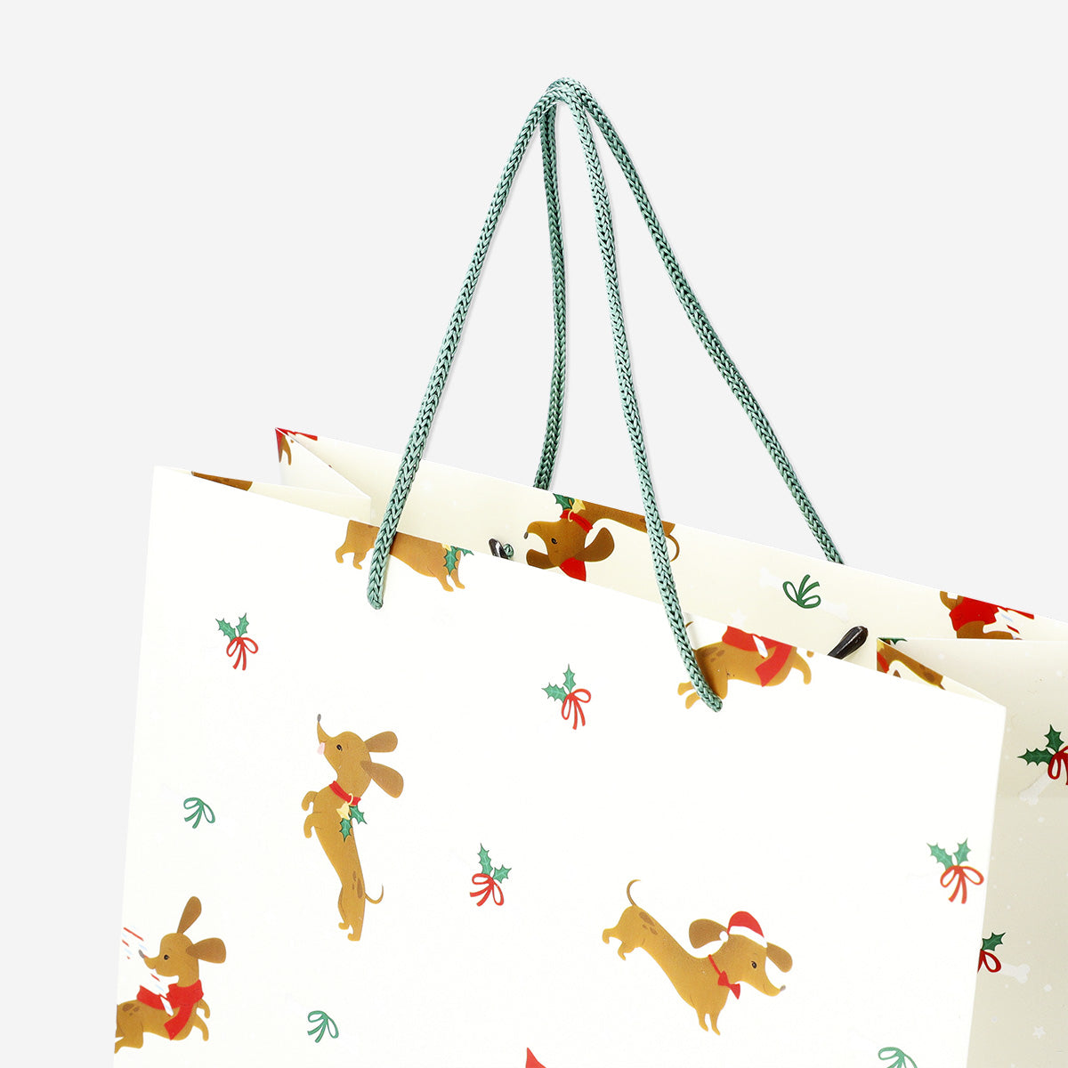 BAG SHOP DOG PATTERN 33 x 25 x 11 CM