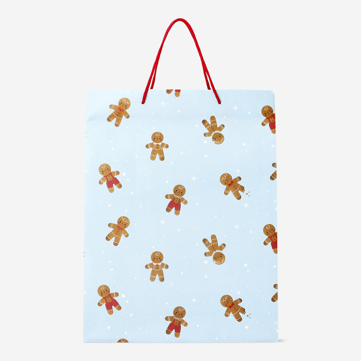 BAG SHOP GINGERBREAD MAN PATTERN 25 X 33 X 11 CM