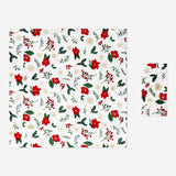 NAPKIN COTTON 2 PCS SET 40X40 CM CHRISTMAS FLOWER