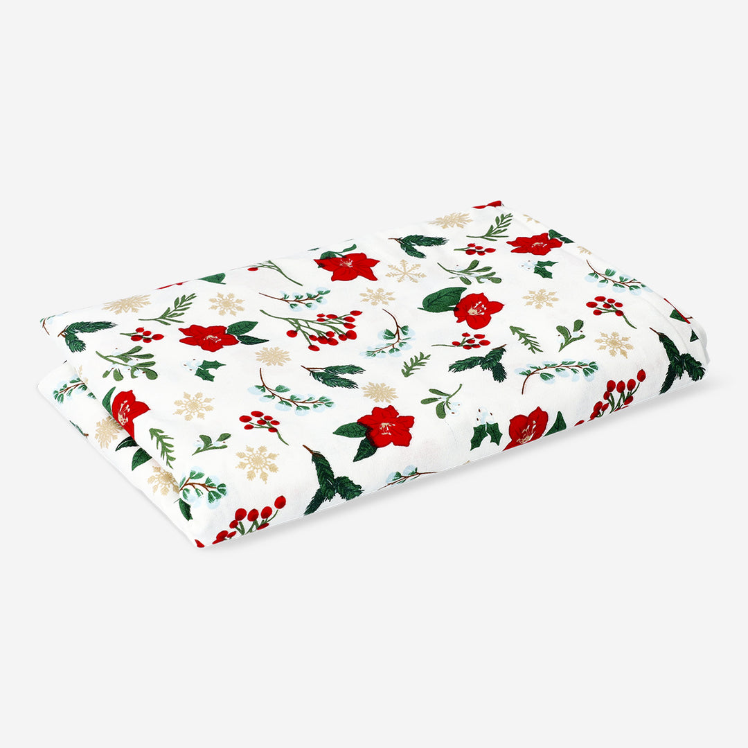 TABLE CLOTH 140X220 CM CHRISTMAS FLOWER