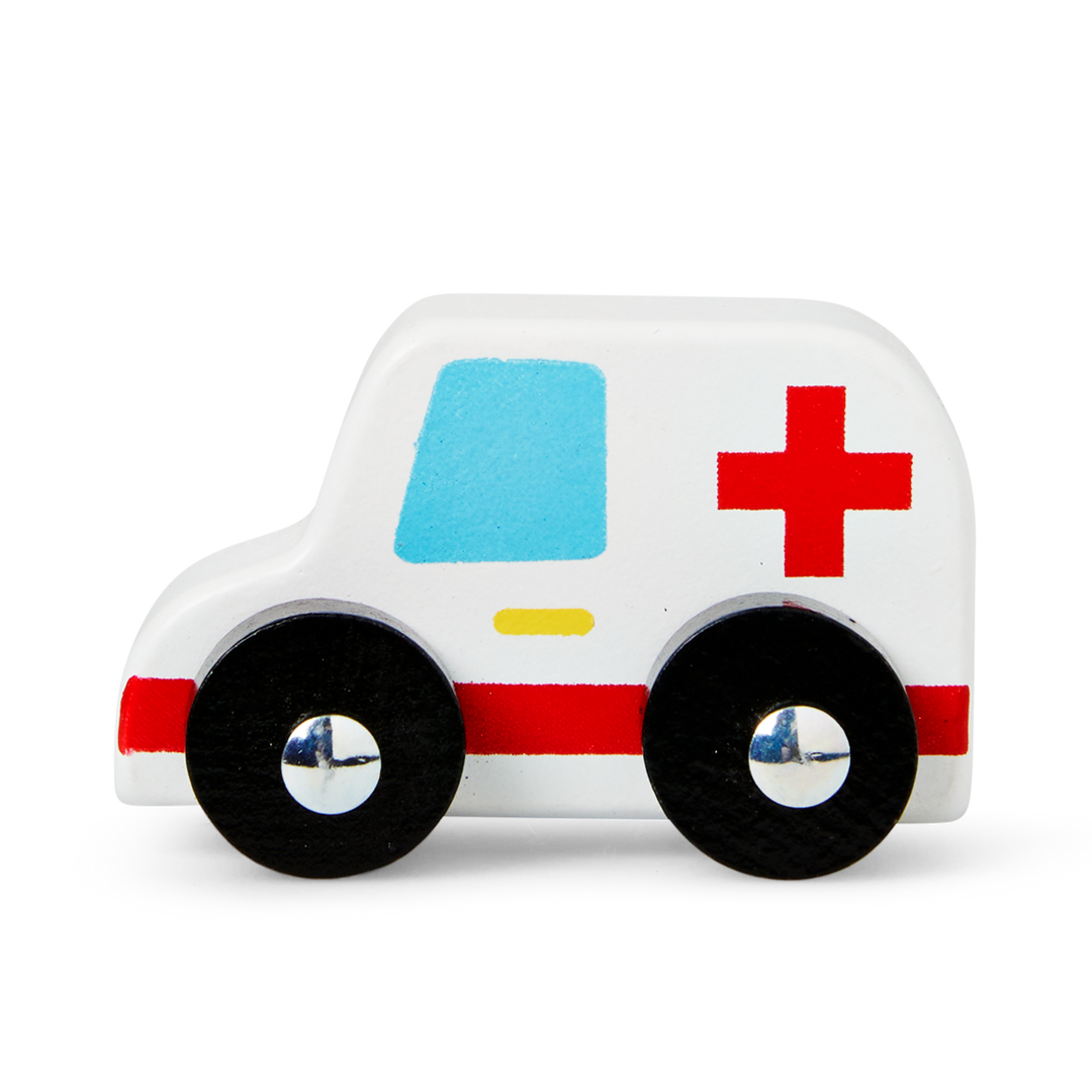 Ahşap Oyuncak Ambulans